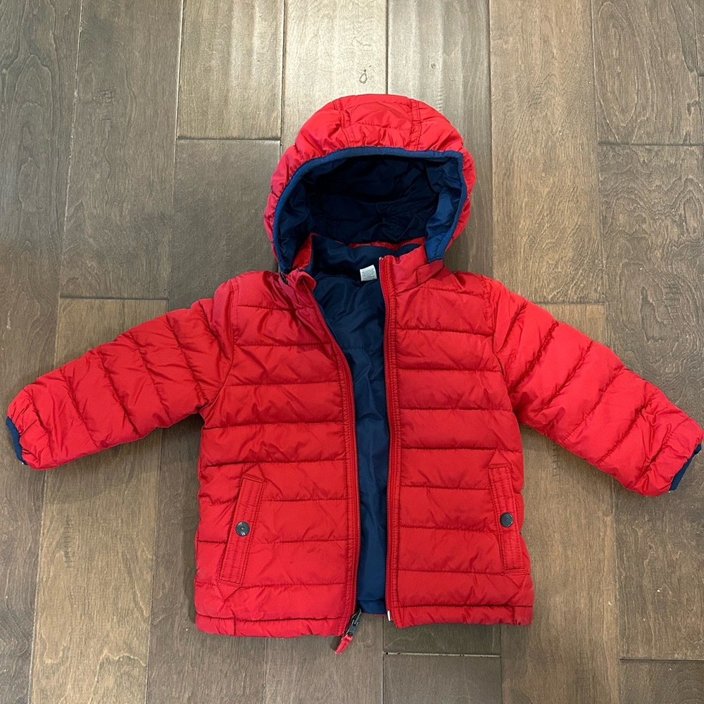 GAP Red and Navy Blue Reversable Toddler Jacket 🔥 💙